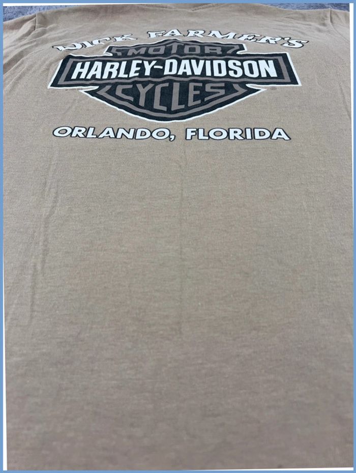 T-shirt Harley Davidson Beige – Taille S - photo numéro 16