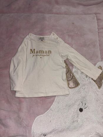 T-shirt, avec motif Maman