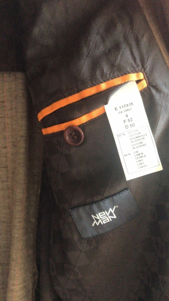 Veste New man marron - photo numéro 2