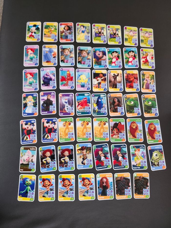cartes enfant disney pixar lot ou unites jouons rêvons auchan