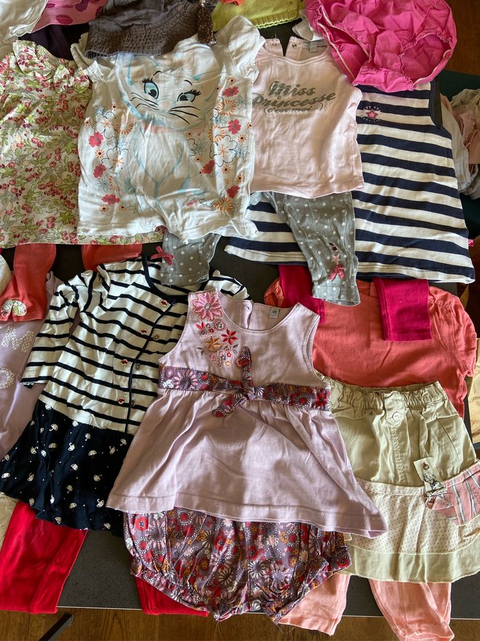 Gros lot de vêtements 12 mois fille été - photo numéro 2
