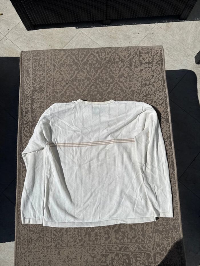 Pull blanc col V Dockers femme - Taille XL - photo numéro 9