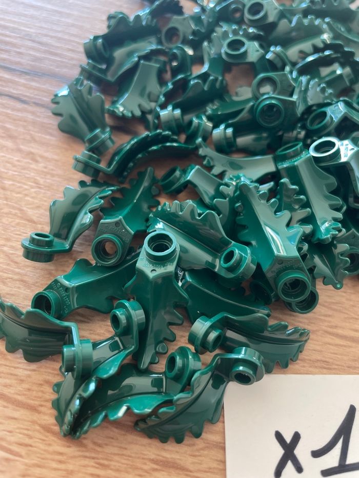 Lot de 100 feuilles LEGO type fougère réf 6447541 - photo numéro 3
