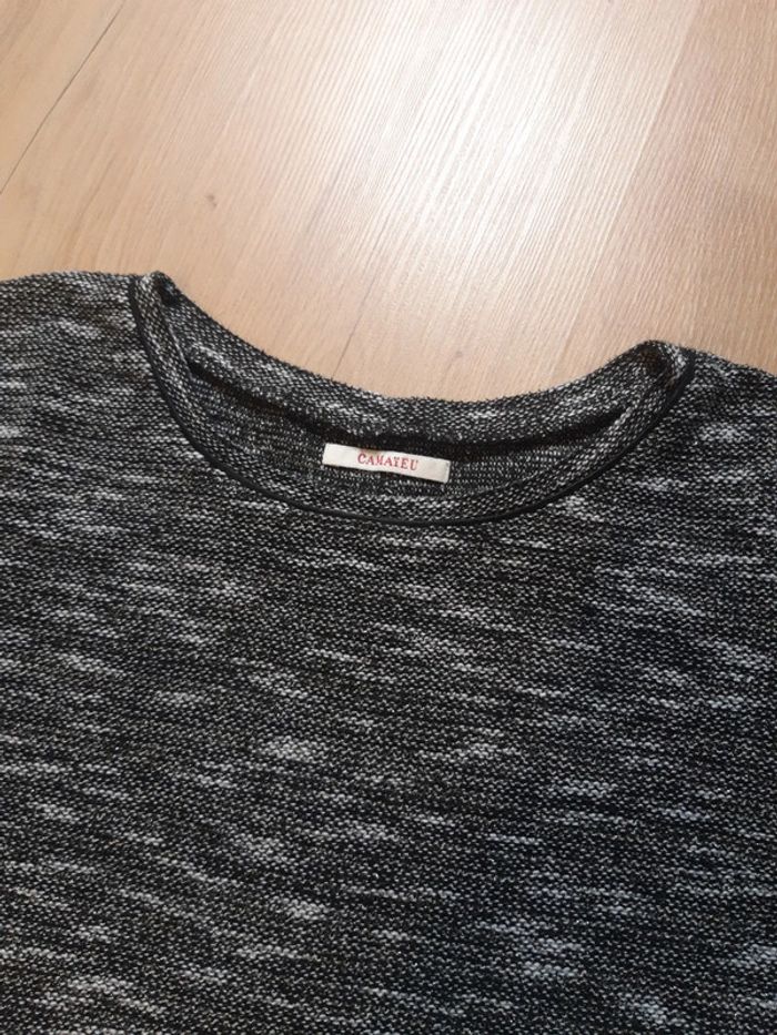 Pull noir Camaïeu dentelle dos - photo numéro 5