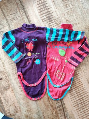Lot de 2 bodies 6 mois