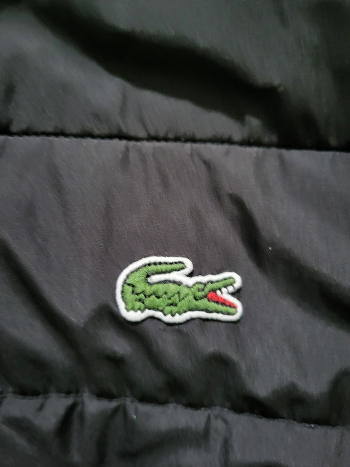 Doudoune Lacoste Homme XL Noir Capuche – Très Bon État - photo numéro 3