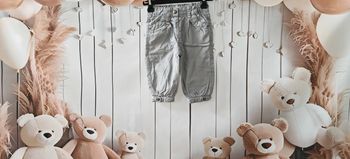 Pantalon gris Fille bébé 6-9 mois