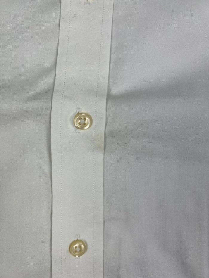 Chemise Ralph Lauren blanche logo brodé blanc nouvelle collection style old money taille L - photo numéro 7