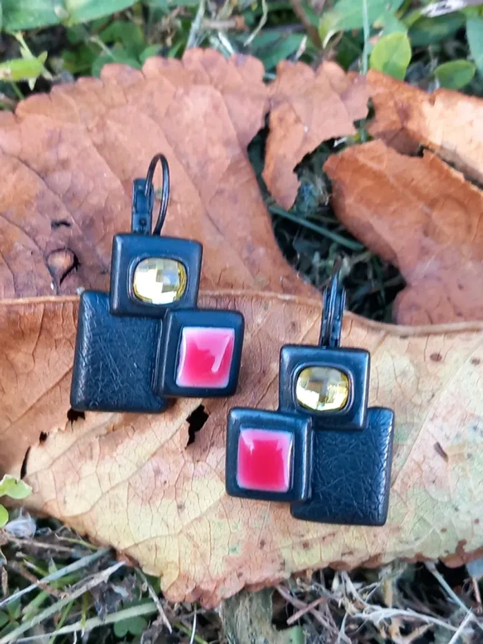 Boucles d'oreilles vintage pour oreilles percées ikita - photo numéro 2