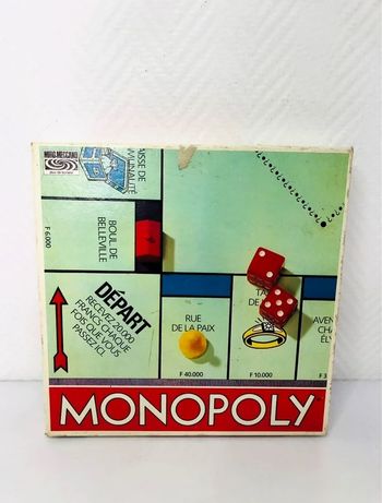 Jeu Monopoly ancien francs Miro Meccano vintage 