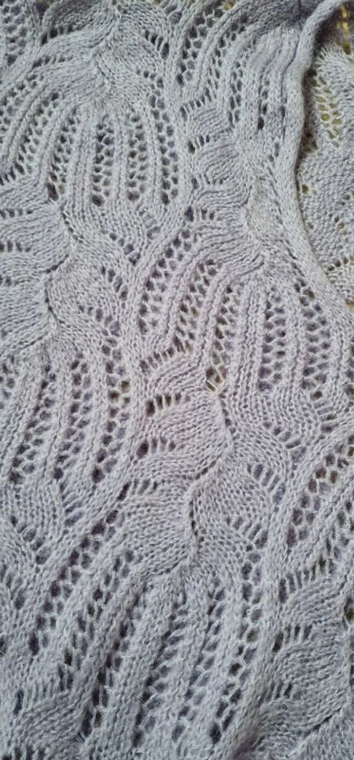 Pull maille col V lila "Bobbie & bob" made in Italy taille L ou 40 - photo numéro 5