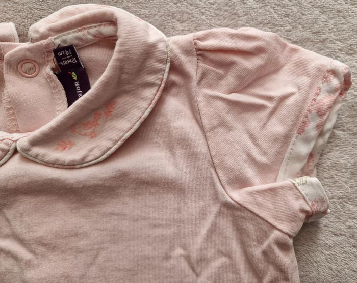 Ensemble 5p (robe, t-shirt, gilet, chapeau) blanc & rose papillons - 12M - Sergent Major (BE) - photo numéro 12