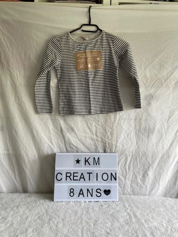 T-shirt 8 ans tape à l’œil
