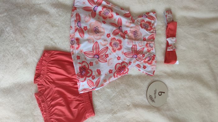 Ensemble 3 pièces corail