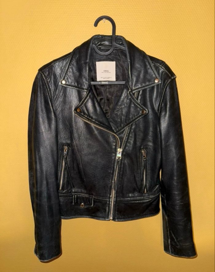 Perfecto en cuir Mango - photo numéro 2