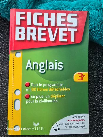 Fiches brevet Anglais #orianabllivre