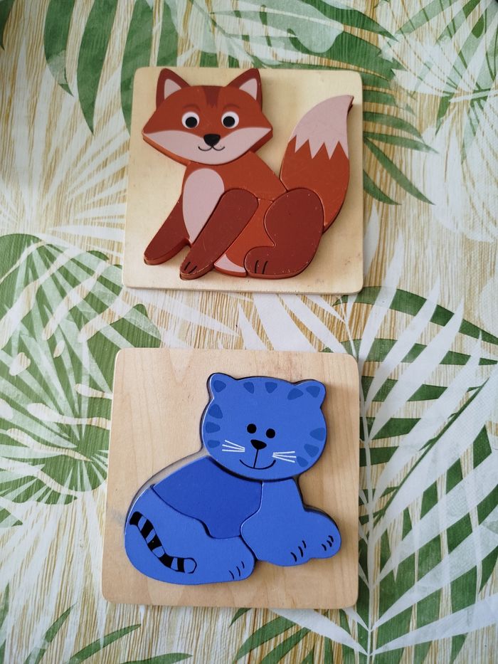 Lot puzzle en bois - photo numéro 3