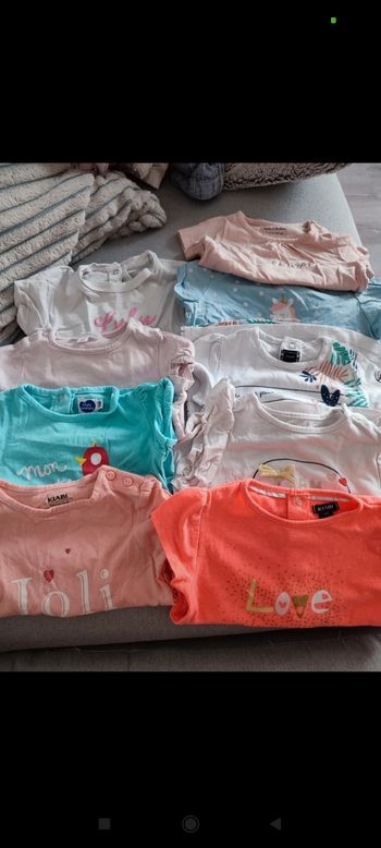 Lot de 9 t-shirts mc