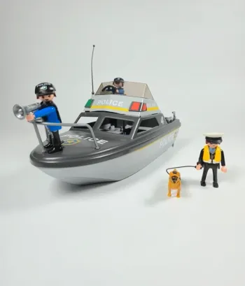 Playmobil Bateau de police avec douanière