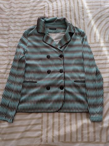 Veste / Blazer J.J. Garella - Imprimé Zigzag Géométrique