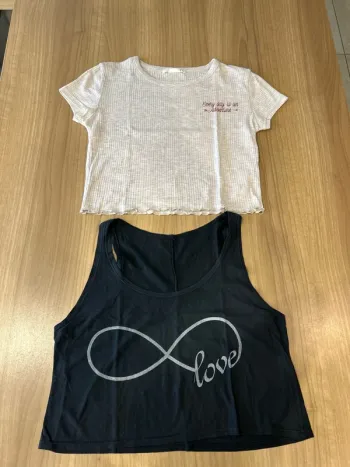 Lot de 2 tee shirts croc top taille S