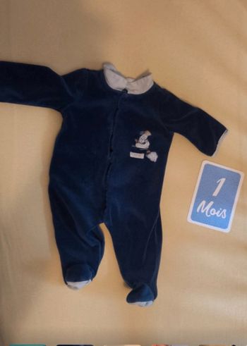 Pyjama chaud bleu marine