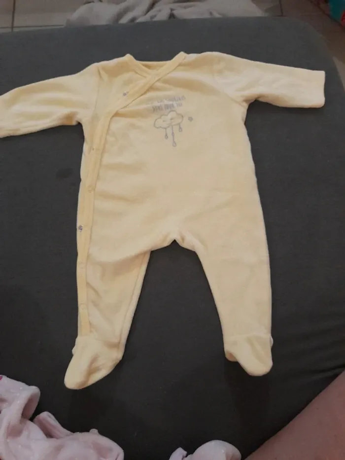 Pyjama jaune tous les sourires sont pour toi 3 mois de la marque z