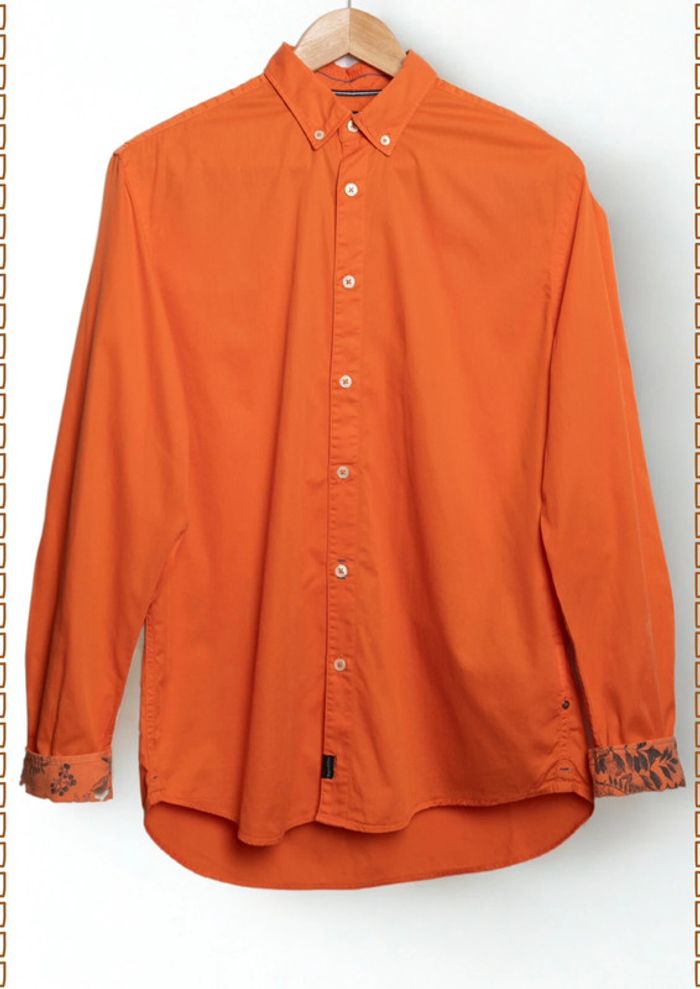 Chemise orange vif Marc O’Polo – Taille S - photo numéro 2