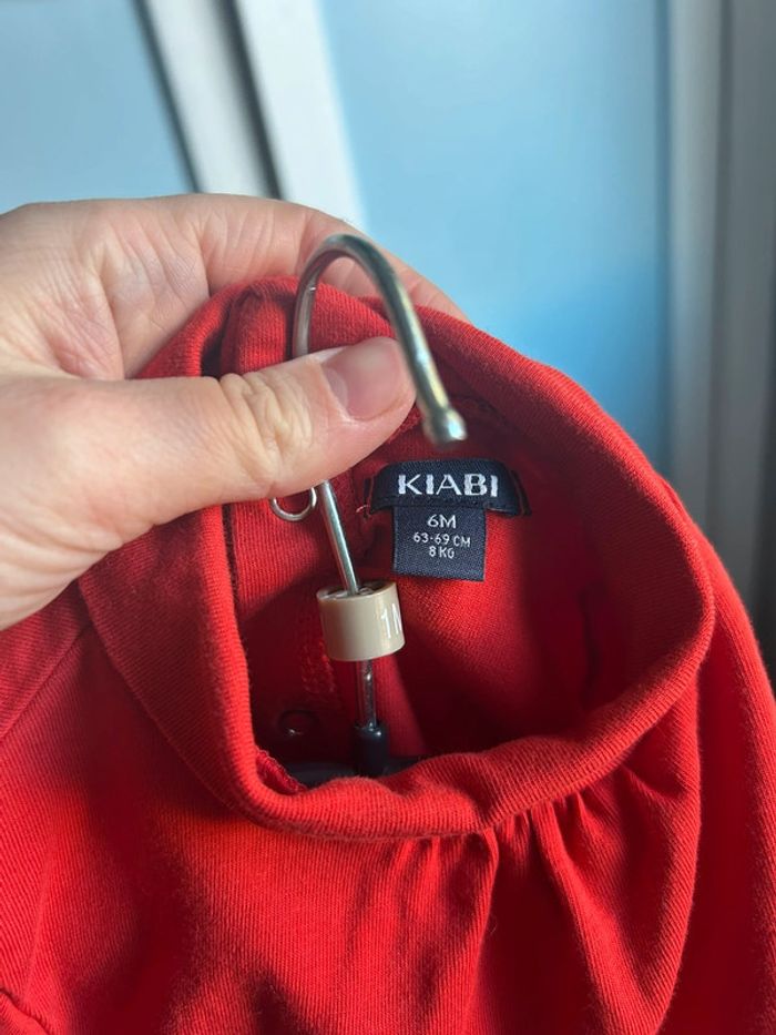 Haut col roulé kiabi, 6 mois , rouge - photo numéro 5