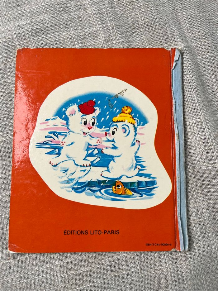 Livre vintage Deux oursons blancs - photo numéro 2