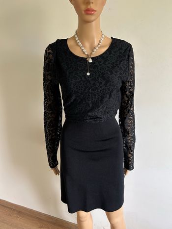 Robe noire neuve avec dentelle Morgan taille L (valeur 85€)