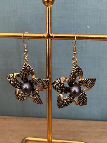 Boucles d oreilles acier bohème chic