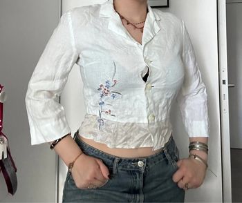 Blouse blanche Gérard Darel – Taille S Excellent état | Broderies délicates | Parfaite pour l’été