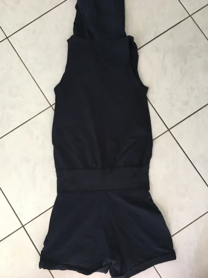 Combishort de danse bleu marine à capuche - photo numéro 2