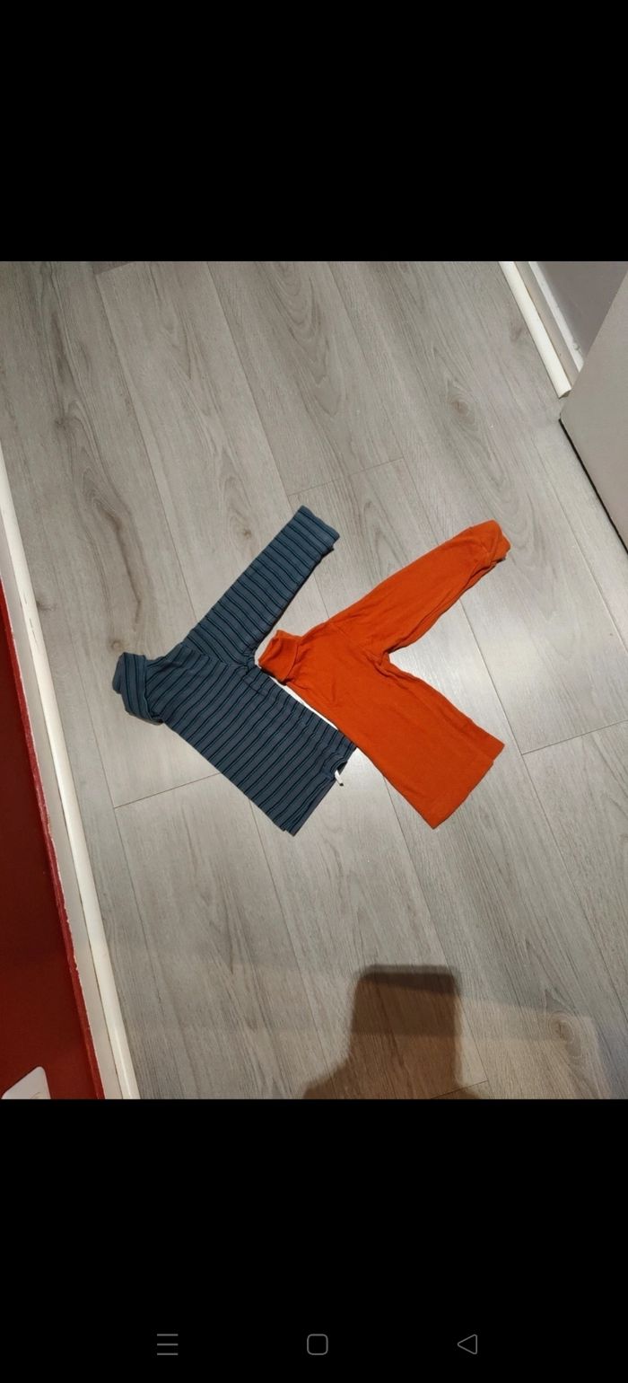 Lot 2 sous pulls col roulé sergent major et 3 suisses