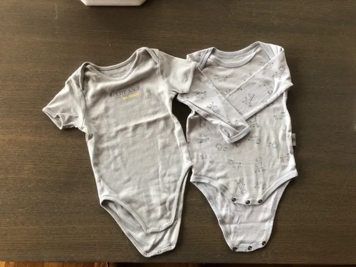 Lot de 2 bodies 18m