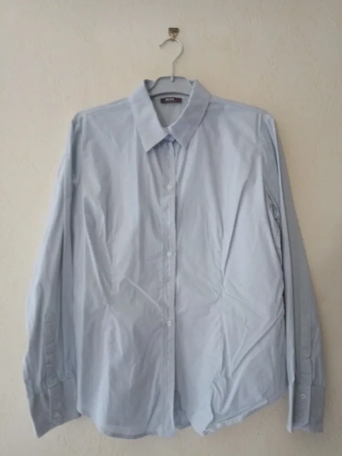 Chemisier rayé blanc bleu taille 42