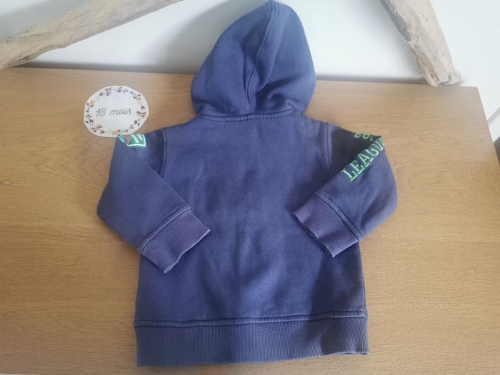 Veste à capuche en coton epais bébé garçon 18mois tricky tracks - photo numéro 2