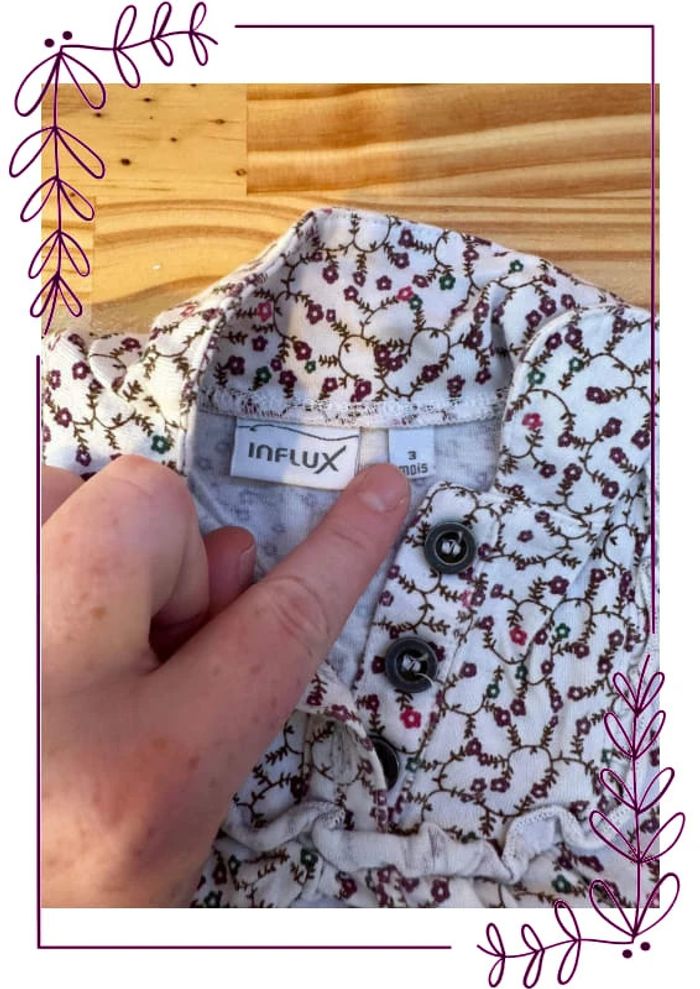 Chemise manche longue 3mois - photo numéro 2