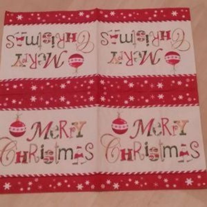 lot de 2 serviettes en papier Noël