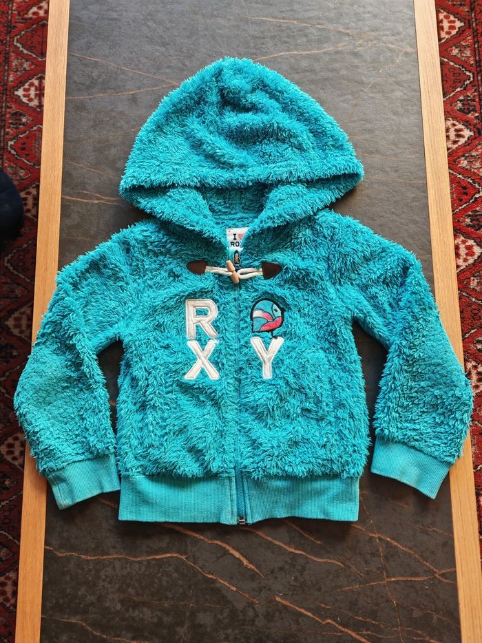 Gilet zippé bleu Roxy 4/5 ans