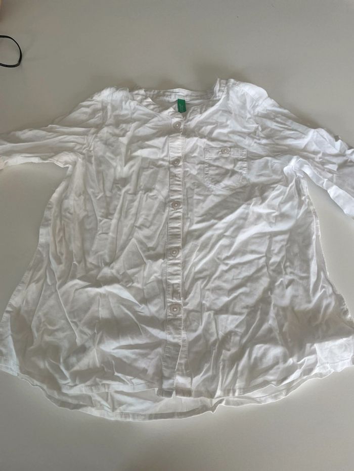 Chemise blanche Benetton 6-7ans