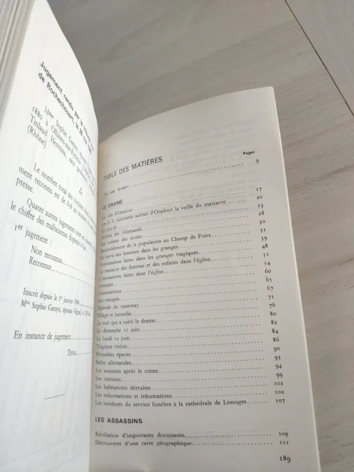 Livre Oradour sur glane vision épouvante Pauchou Masfrand - photo numéro 10