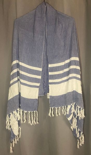 Echarpe »OAPLF »bleue et blanche