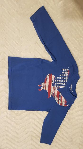 T-shirt a manche longue motif aigle