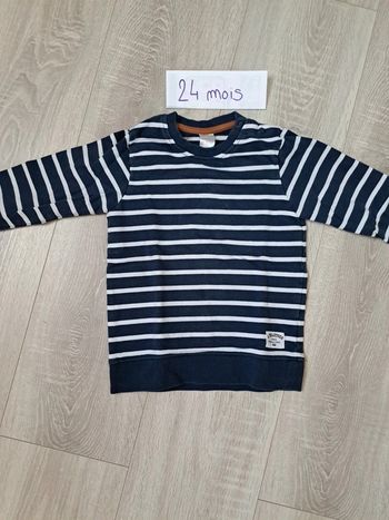 Sweat garçon marine