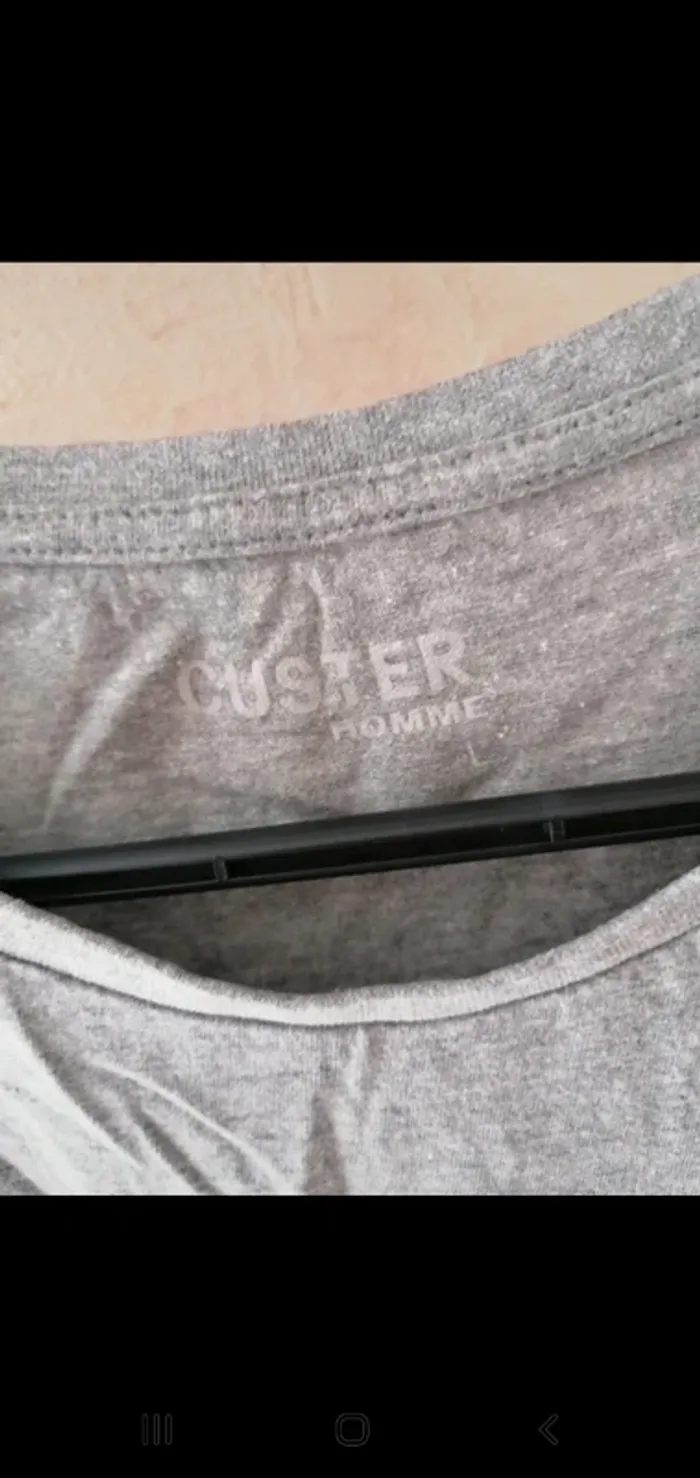 T-shirt custer taille L - photo numéro 3