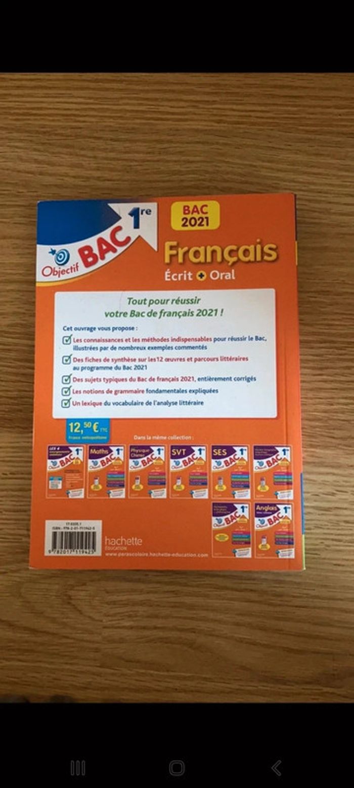 Livre bac de francais - photo numéro 2