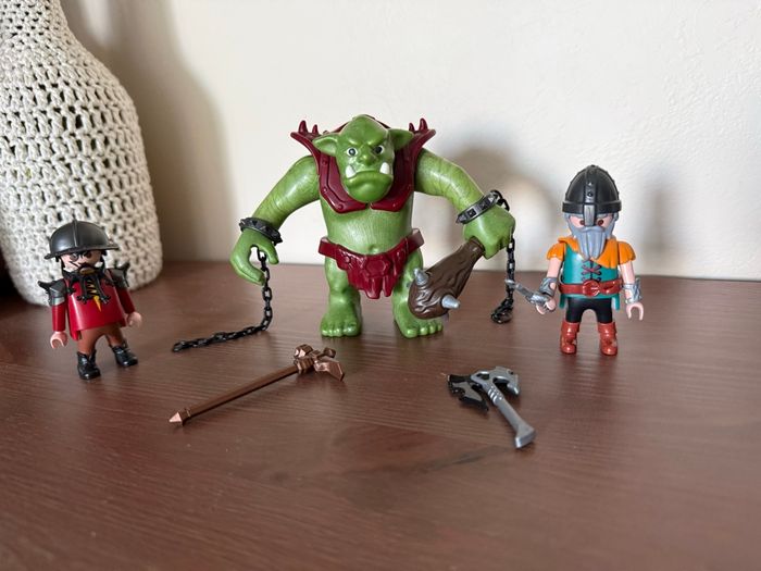 Soldats nains avec troll - Playmobil Knights 6004