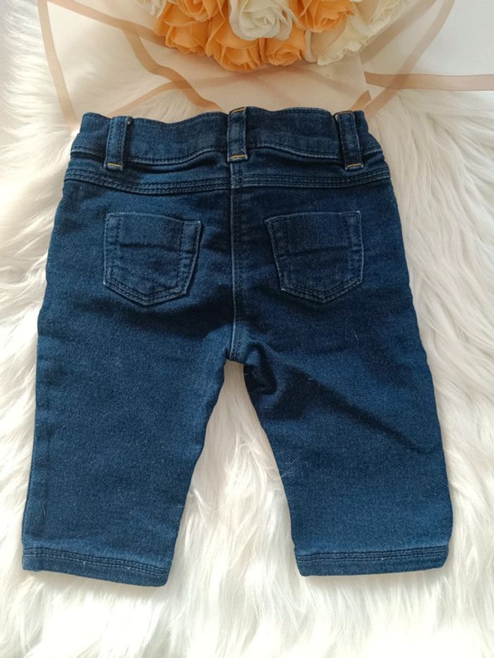 Jean bébé fille coeur Doré 💖 - photo numéro 3